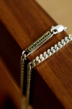 Raven Studio(silver jewelry) - Original Exclusive "RavenStudio" Inscription Side Necklace