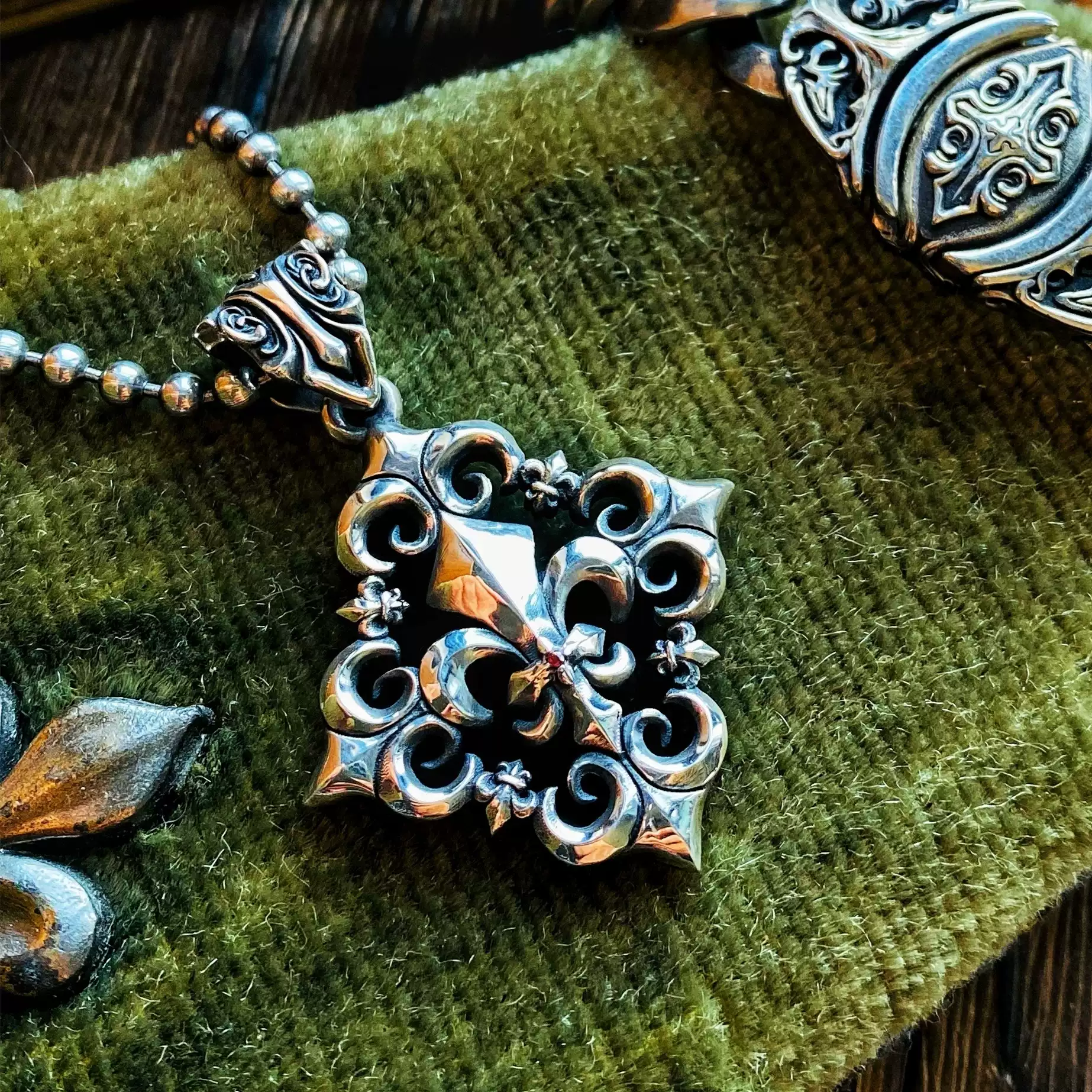 Raven Studio(silver jewelry) - Original “Faith” Cross Pendant