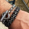 Raven Studio(silver jewelry) - Original “Ferry” Goat Skull Bracelet