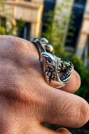 Raven Studio(silver jewelry) - Original “Fighter” Shark Ring