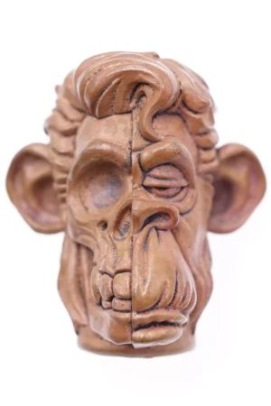 Raven Studio(silver jewelry) - Original “Funny Monkey” Halloween Hell Cat King Pendant