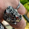 Raven Studio(silver jewelry) - Original Funny Monkey Pilot Monkey Ring