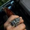 Raven Studio(silver jewelry) - Original “Hannya” Samurai Armor Mask Ring