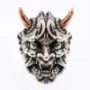 Raven Studio(silver jewelry) - Original “Hannya” Samurai Armor Mask Ring