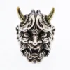Raven Studio(silver jewelry) - Original “Hannya” Samurai Armor Mask Ring
