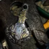 Raven Studio(silver jewelry) -Original “Heart Anchor” Lindsay Engraved Raven Skull Pendant