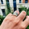 Raven Studio(silver jewelry) - Original “Heart Code” Flat Band Ring