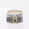 Raven Studio(silver jewelry) - Original “Heart Code” Flat Band Ring