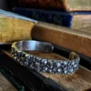 Raven Studio(silver jewelry) - Original “Impermanence” Vortex Skull Cuff Bracelet