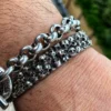 Raven Studio(silver jewelry) - Original “Impermanence” Vortex Skull Cuff Bracelet