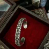 Raven Studio(silver jewelry) - Original “Impermanence” Vortex Skull Cuff Bracelet