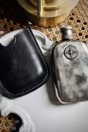 Raven Studio(silver jewelry) - Original “Lighthouse” Sterling Silver Travel Flask
