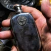 Raven Studio(silver jewelry) - Original “Lighthouse” Sterling Silver Travel Flask