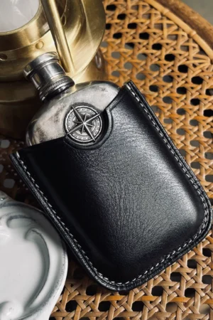Raven Studio(silver jewelry) - Original “Lighthouse” Sterling Silver Travel Flask