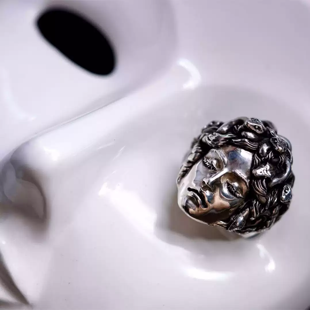 Raven Studio(silver jewelry) - Original Handcrafted Sterling Silver Mythology Statement Ring