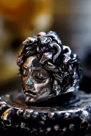 Raven Studio(silver jewelry) - Original Handcrafted Sterling Silver Mythology Statement Ring