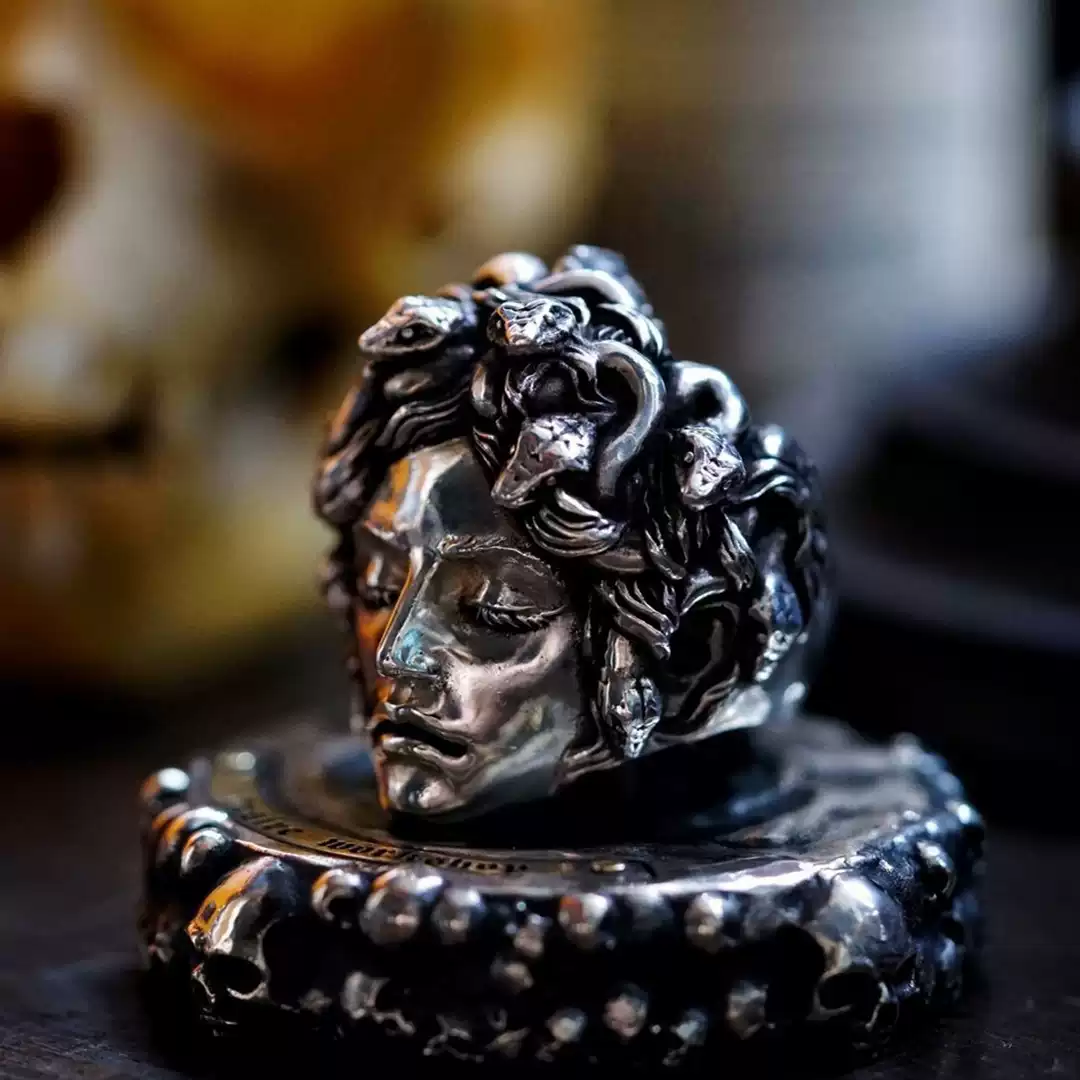 Raven Studio(silver jewelry) - Original Handcrafted Sterling Silver Mythology Statement Ring