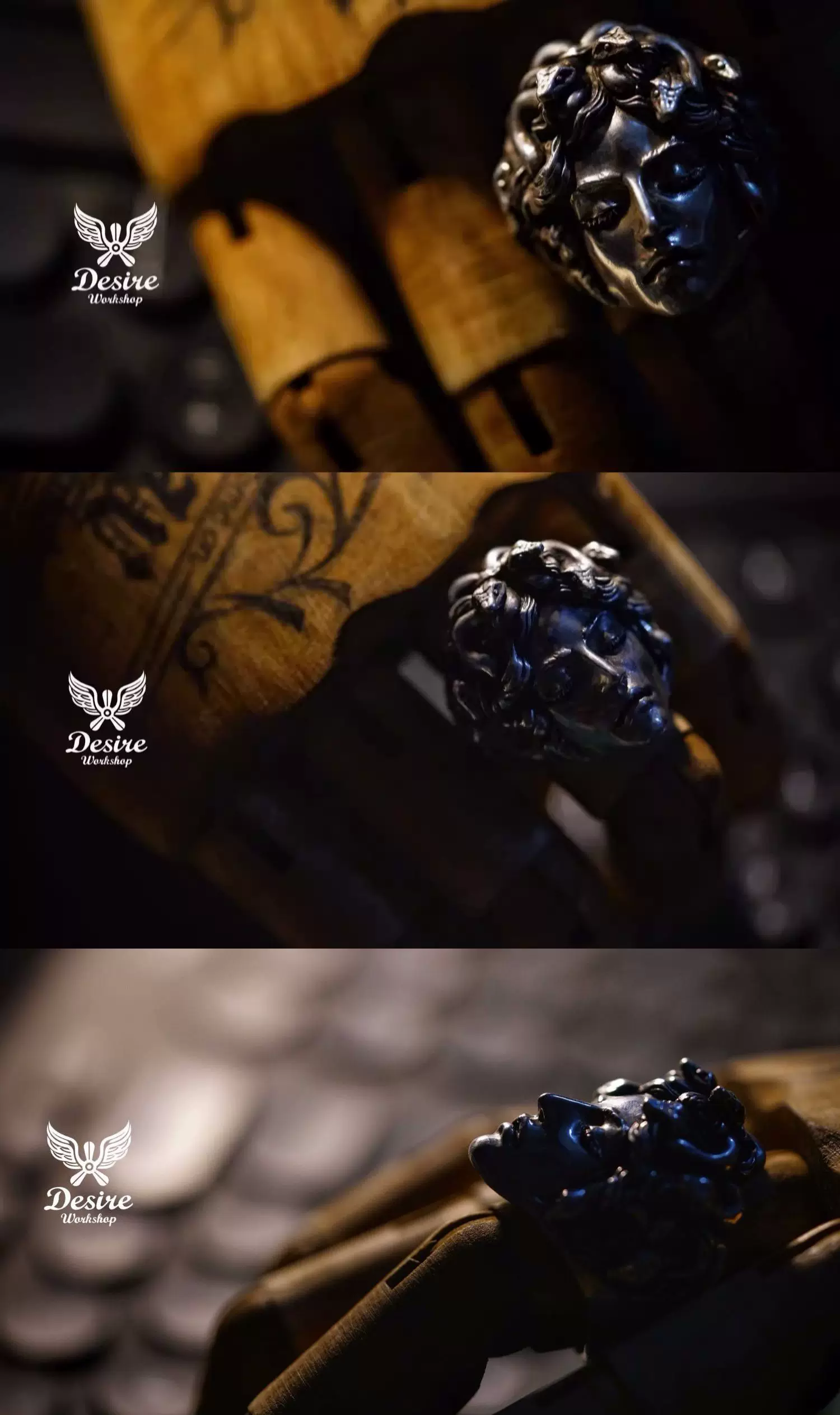Raven Studio(silver jewelry) - Original Handcrafted Sterling Silver Mythology Statement Ring