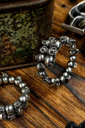 Raven Studio(silver jewelry) - Original “Vortex” Skull Ring
