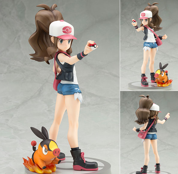 Kotobukiya - ARTFX J "Pokemon" Series Hilda with Tepig 1/8 Complete Figure (Licensed)