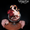 WeArtDoing × Kakiage Tofu – Wine Cat Silver Moon & Crimson Night