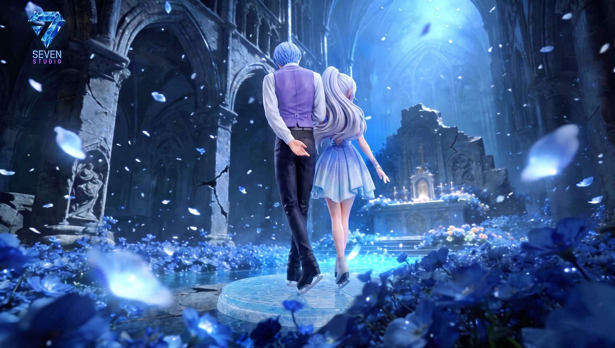 Seven Studio – Frieren & Himmel Frieren: Beyond Journey's End Waltz on Ice 1/6 Scale Statue - Image 3