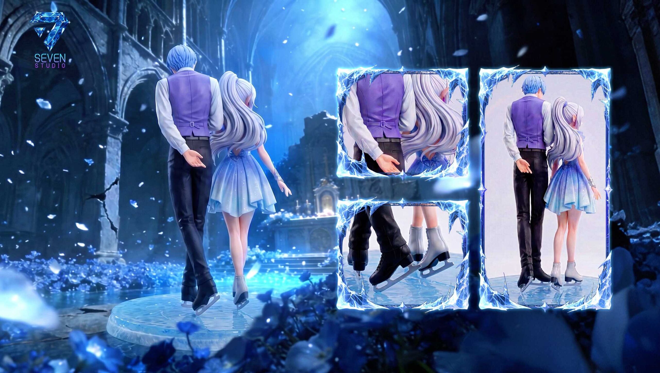 Seven Studio – Frieren & Himmel Frieren: Beyond Journey's End Waltz on Ice 1/6 Scale Statue - Image 6