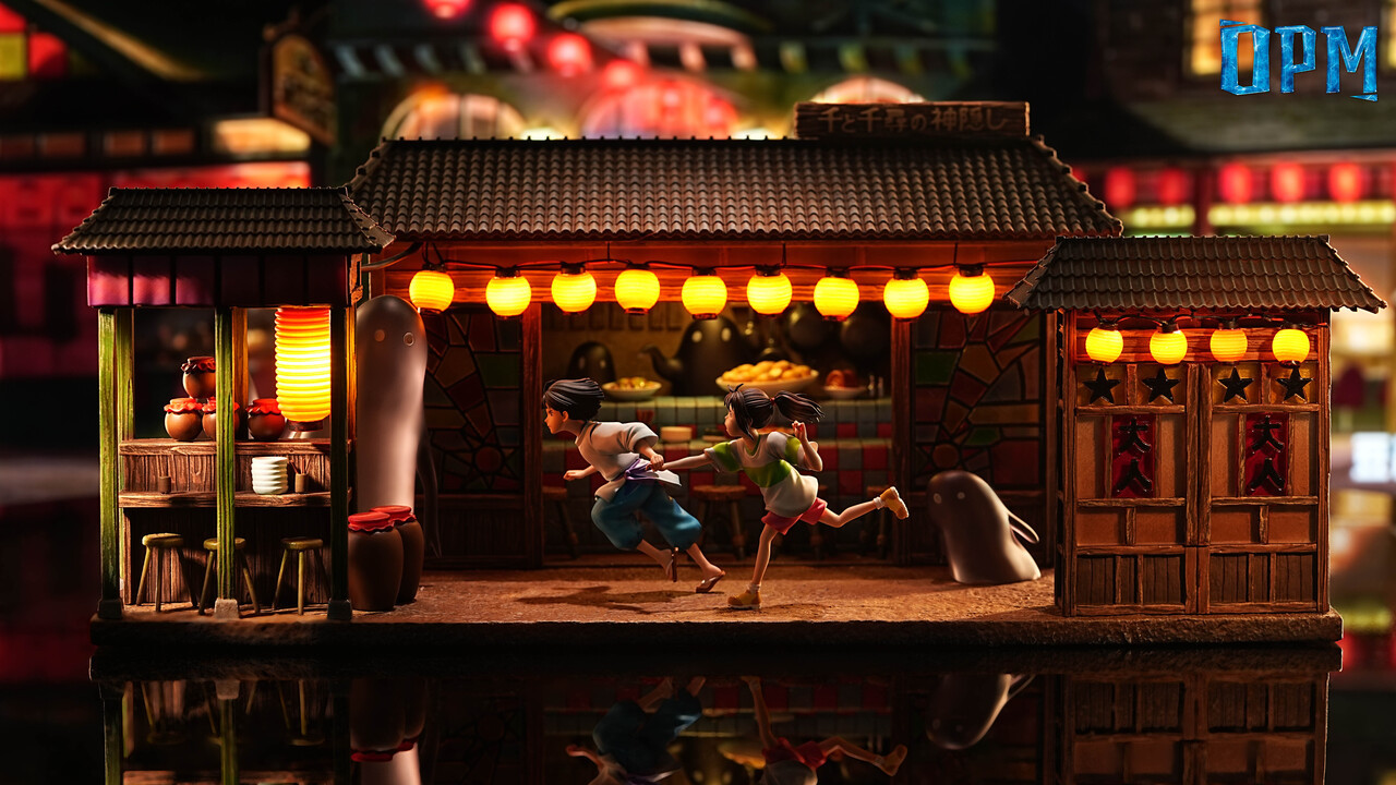 Spirited Away Chihiro Ogino & Haku 16 Scale Resin Statue -OPM Studio