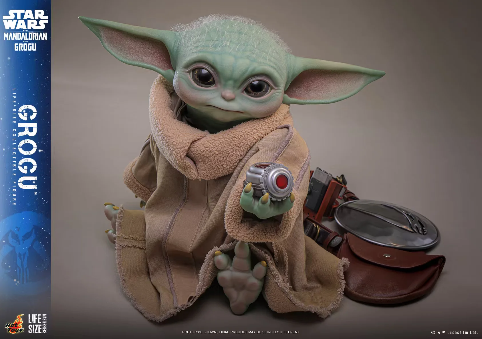 Star Wars Grogu 1/1 Scale Collectible Figure -HotToys - Image 4