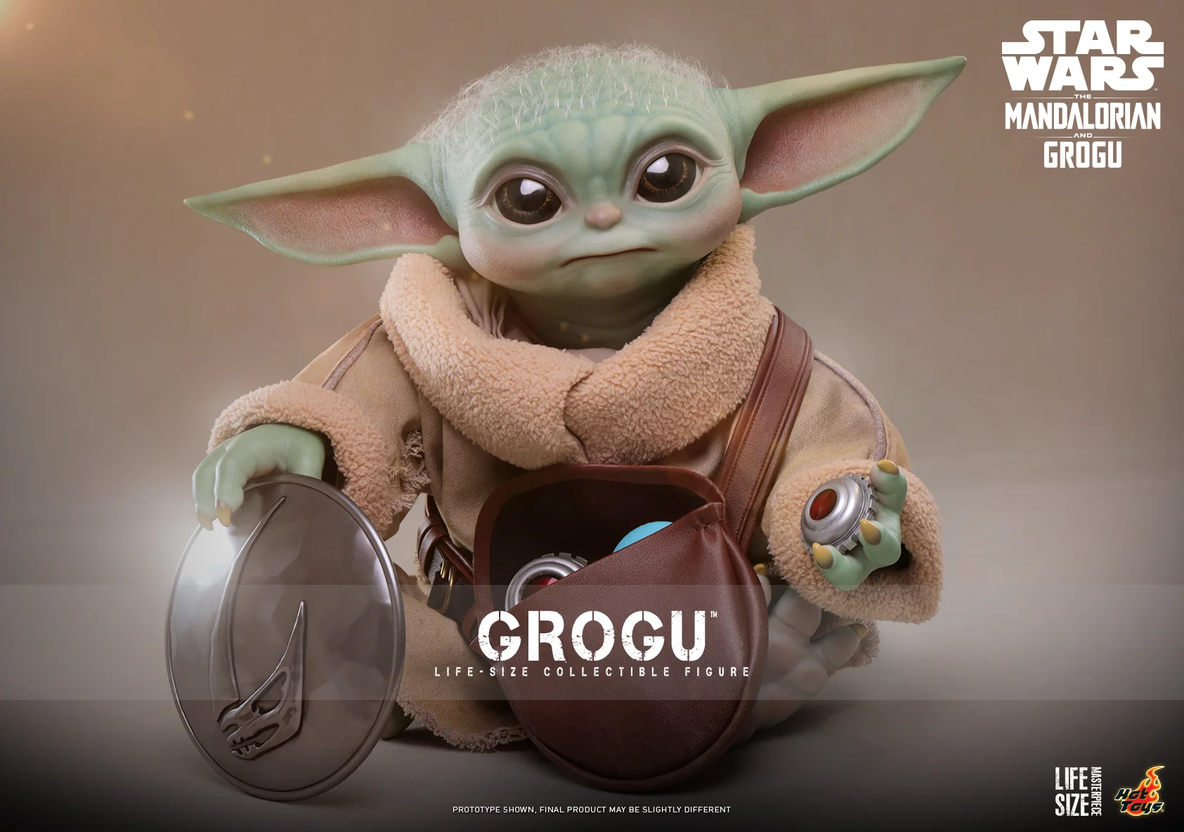 Star Wars Grogu 1/1 Scale Collectible Figure -HotToys - Image 3