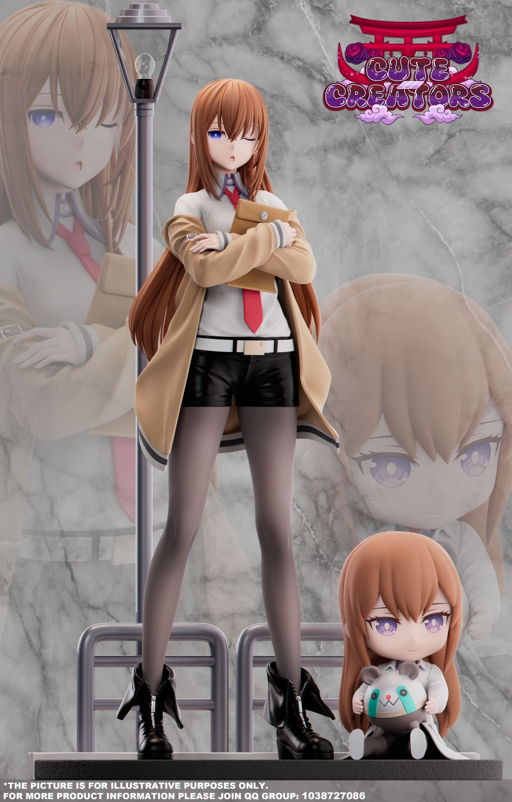 Steins;Gate Kurisu Makise 17 Scale TOPGK Resin Statue-Cute Creators Studio