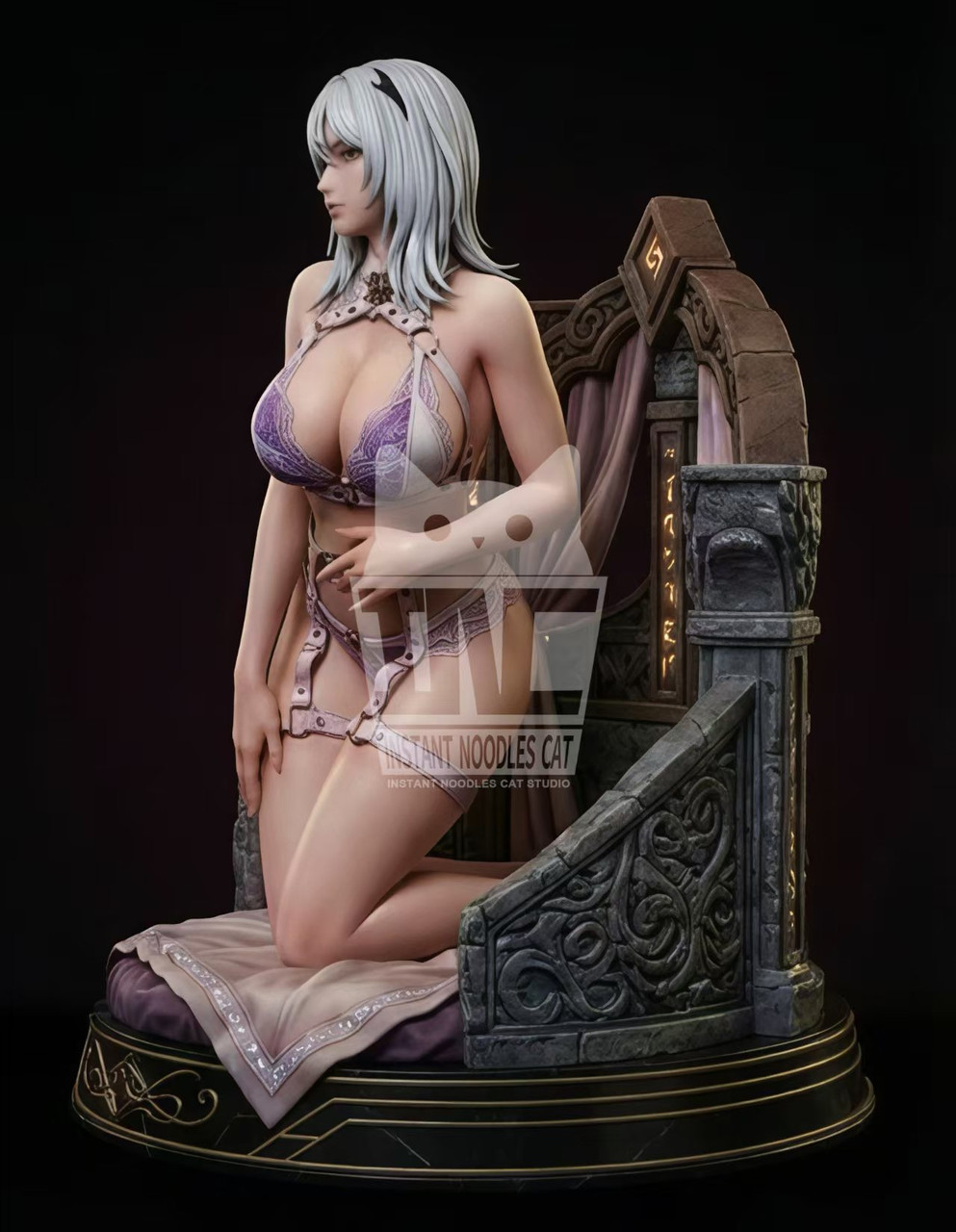 Stellar Blade Eve Scarlet Lingerie Ver. 1/4 Scale TOPGK Statue- Instant Noodles Cat Studio - Image 2