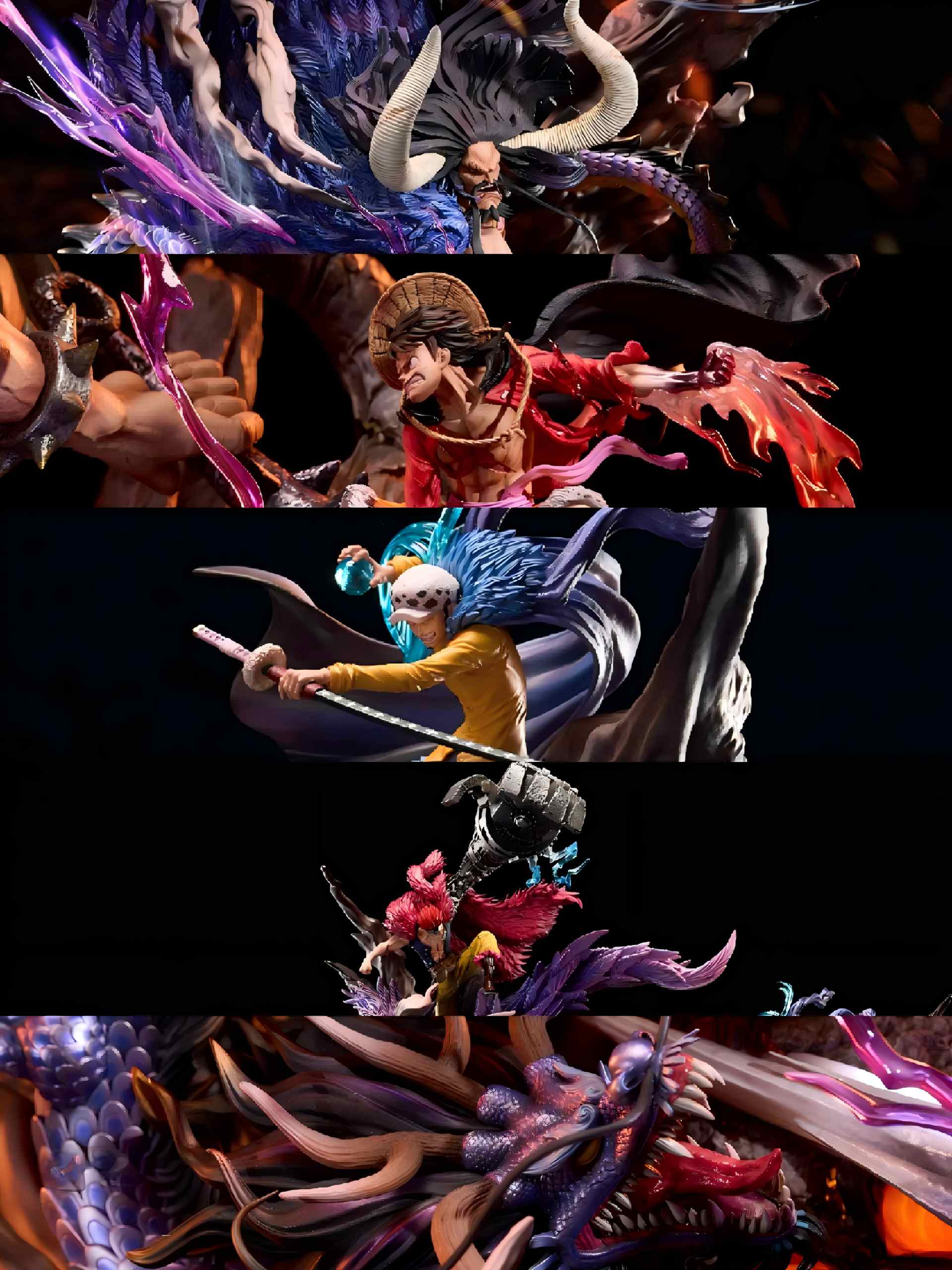 Sup Studio One Piece Kaidou Eustass Kid Trafalgar D. Water Law Monkey D. Luffy