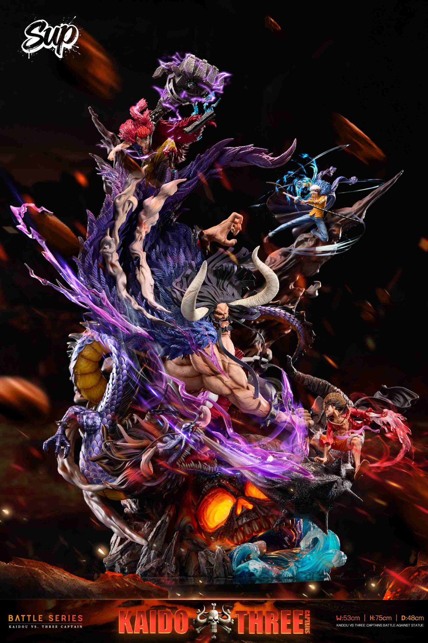 Sup Studio One Piece Kaidou Eustass Kid Trafalgar D. Water Law Monkey D. Luffy