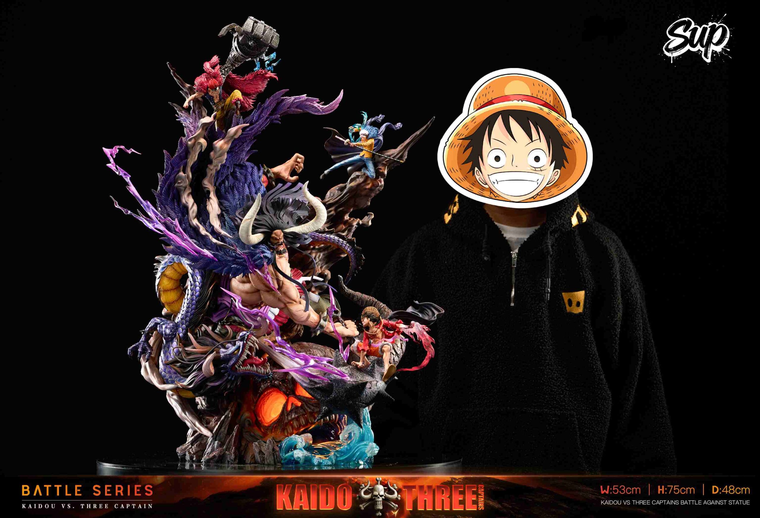 Sup Studio One Piece Kaidou Eustass Kid Trafalgar D. Water Law Monkey D. Luffy
