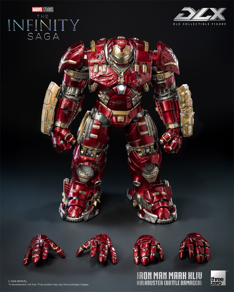 Threezero - Marvel Studios The Infinity Saga DLX Iron Man Mark 44 Hulkbuster Battle Damaged 16 Scale Figure 3Z09190C0(Licensed)