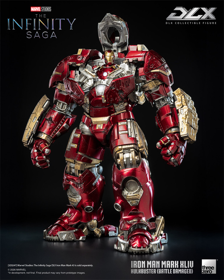Threezero - Marvel Studios The Infinity Saga DLX Iron Man Mark 44 Hulkbuster Battle Damaged 16 Scale Figure 3Z09190C0(Licensed)