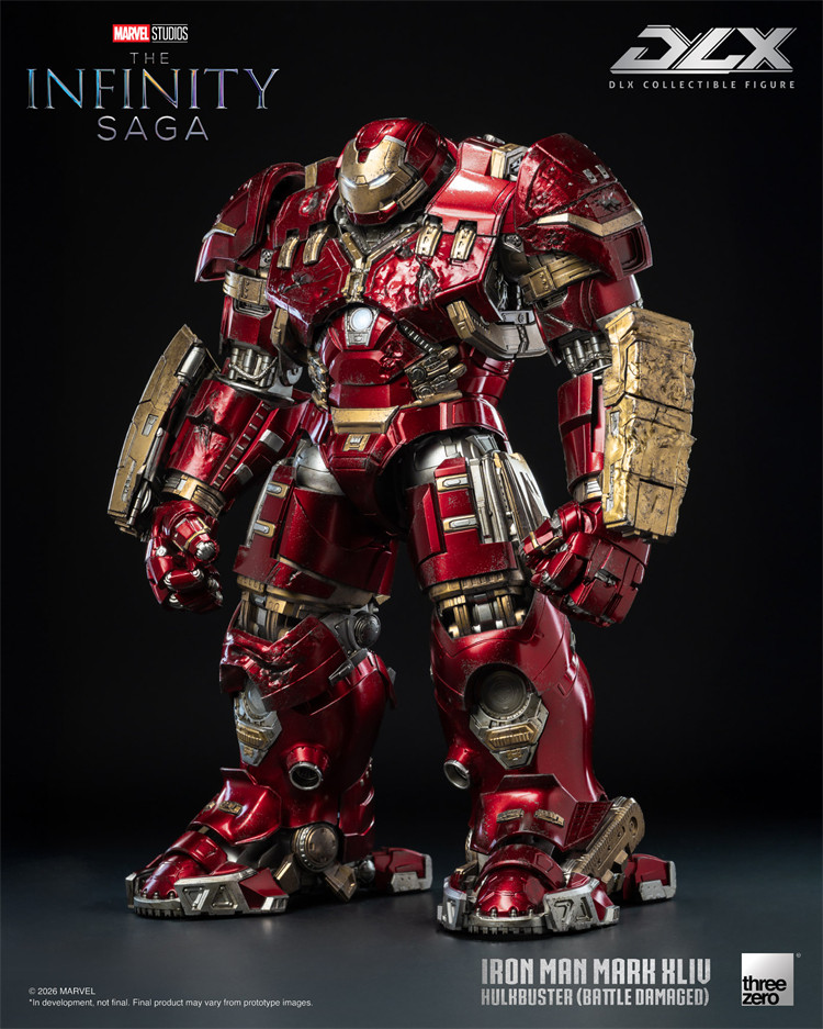 Threezero - Marvel Studios The Infinity Saga DLX Iron Man Mark 44 Hulkbuster Battle Damaged 16 Scale Figure 3Z09190C0(Licensed)