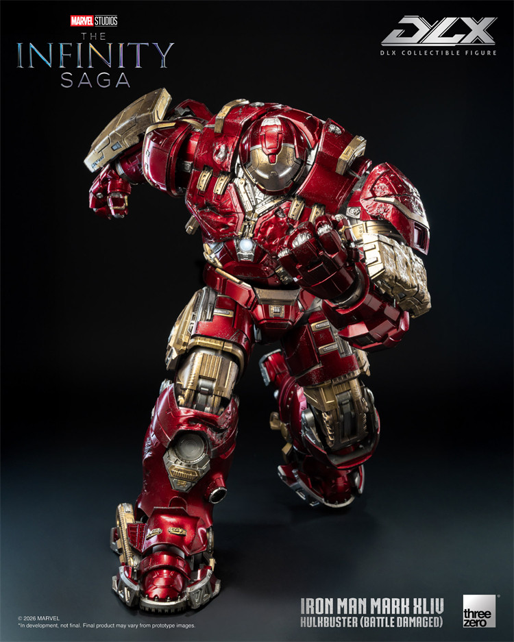 Threezero - Marvel Studios The Infinity Saga DLX Iron Man Mark 44 Hulkbuster Battle Damaged 16 Scale Figure 3Z09190C0(Licensed)