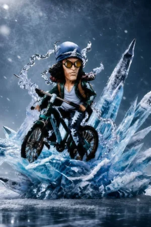 WCF Scale Ex-Admiral Rebel Bike Aokiji Kuzan – ONE PIECE Resin Statue – MDS Studio