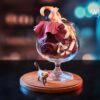 WeArtDoing × Kakiage Tofu – Wine Cat Silver Moon & Crimson Night