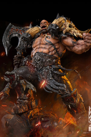 Alternative view of World of Warcraft – Garrosh Hellscream Regular Version Statue – HAOZI Studio
