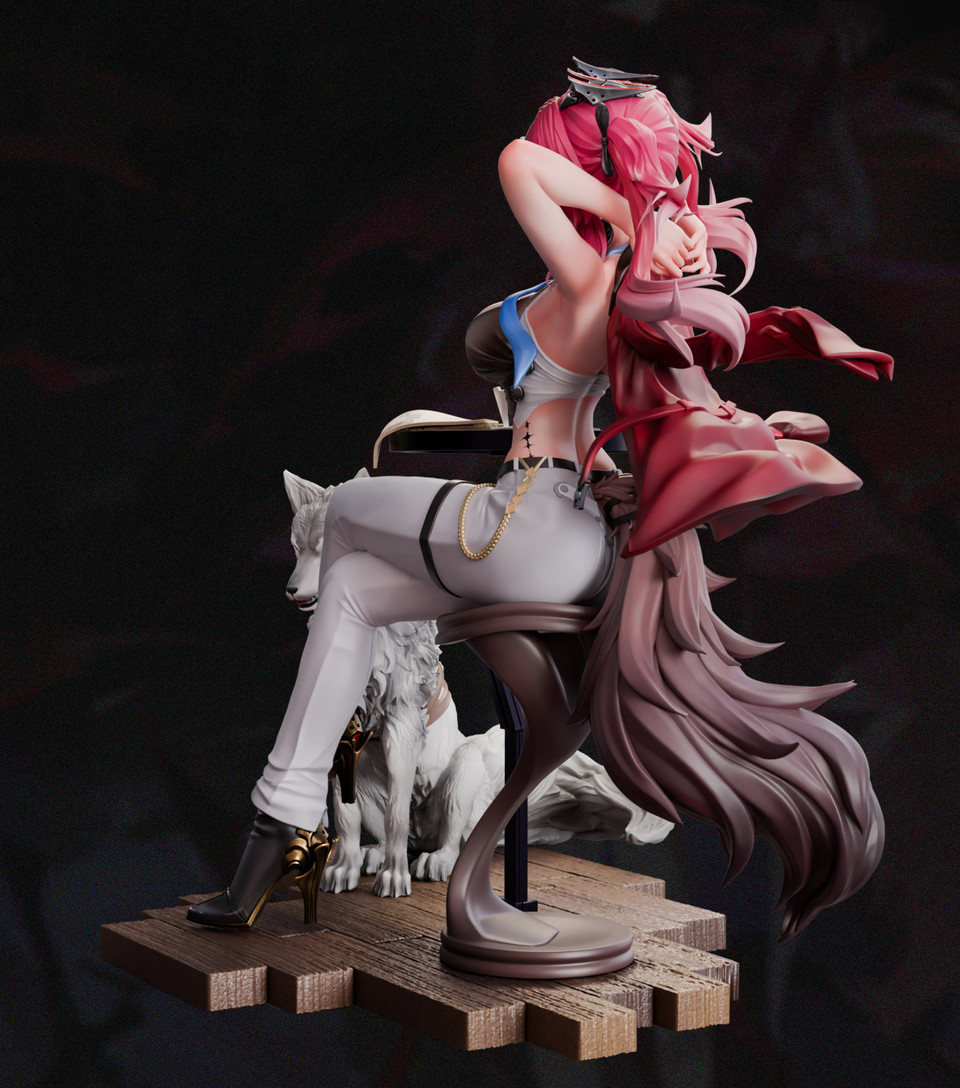 Wuthering Waves – Flame Wolf Star 1/6 Scale TOPGK Statue – MiYin Studio - Image 6
