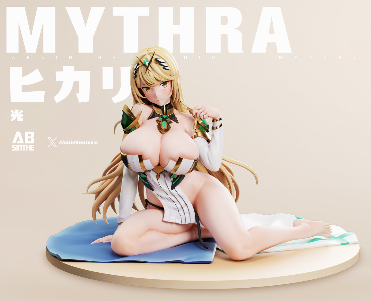 Xenoblade Chronicles 2 – Mythra 1/6 Scale TOPGK Statue EX Version – ABsinthe Studio - Image 2