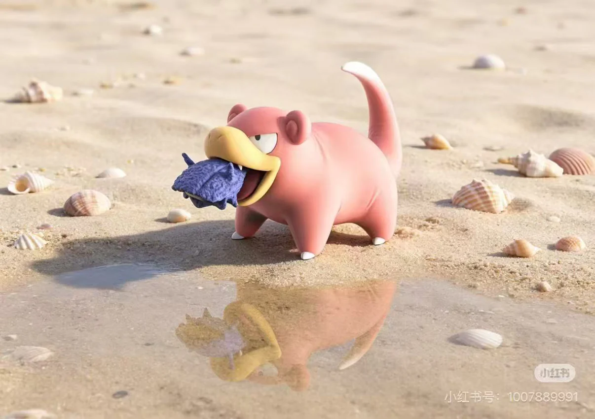 Yi Wu Yi Zhi Qian Bi Studio Pokémon Shellder Slowpoke Slowbro