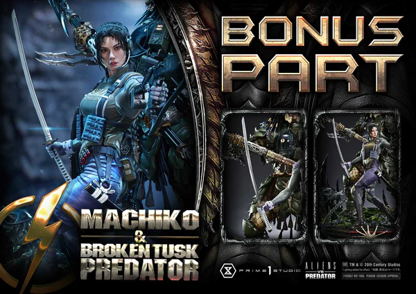 Prime 1 Studio Alien vs. Predator Machiko Broken Tusk Predator