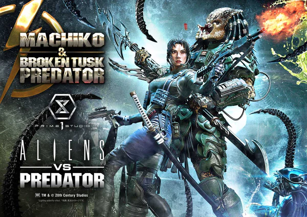 Prime 1 Studio Alien vs. Predator Machiko Broken Tusk Predator