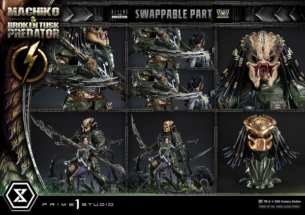 Prime 1 Studio Alien vs. Predator Machiko Broken Tusk Predator