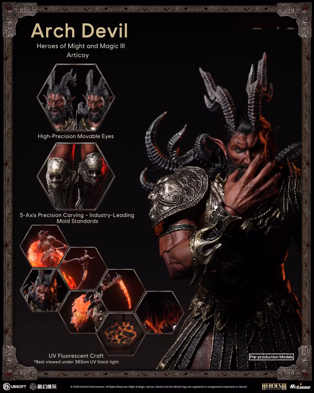 FUSION FANTASY - Articoy Heroes of Might and Magic III: ArchDevil 1/12 Action Figure FTM3-02 (Licensed)
