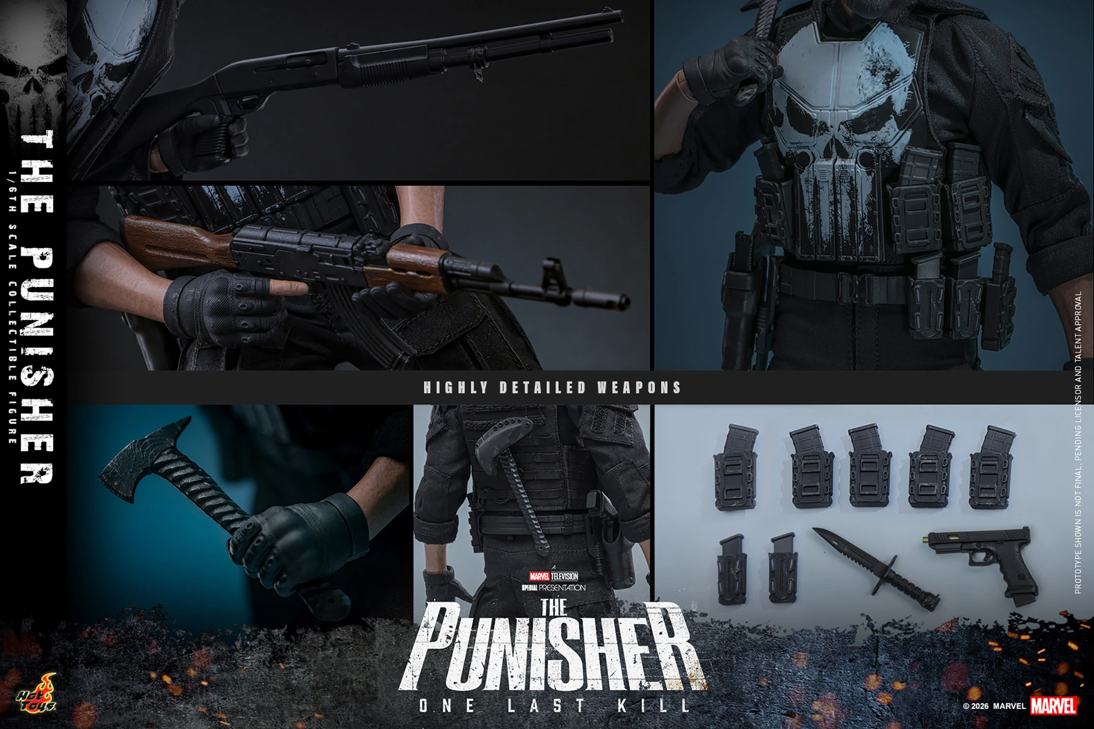 Hot Toys – The Punisher: One Last Kill 1/6 Scale Collectible Figure TMS190(Licensed)